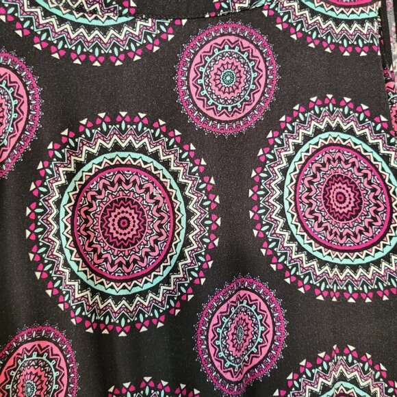 Torrid Black Mandala Medallion Print Hi Lo Dress Size 3X - Picture 9 of 11